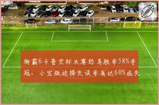 街霸6卡普空杯决赛怒鸟胜率58%夺冠，小宝版边择失误率高达60%成失利主因